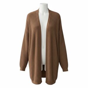 70. Jax & Lennon 100% Cotton Open Front Cardigan Chunky Knit Oversized M/L